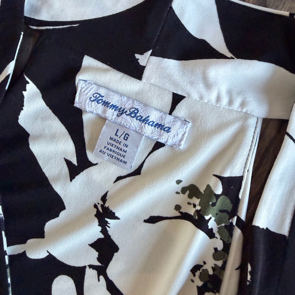 Tommy Bahama Black and White Floral Dress - Picture 4 of 4